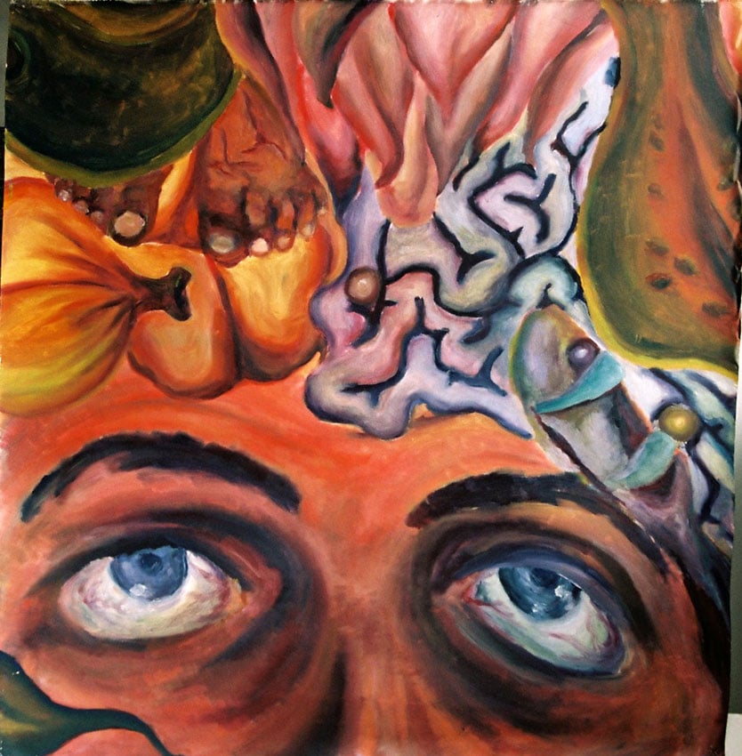 Nature#7, 110×100cm, Acryl auf Leinwand