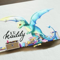 Illustriertes Logodesign „Kaddy KD“