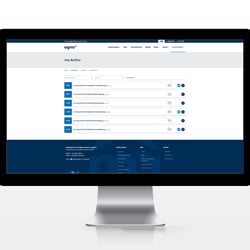 Website mit Kundenportal und Archiv für Media-Publikationen