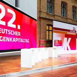 Komplettes visuelles Design für 22. Deutscher Eigenkapitaltag des BVK in Berlin