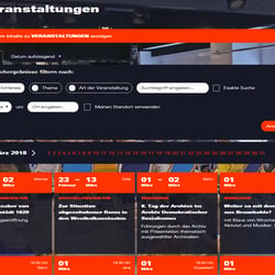 Filterbarer Veranstaltungs-Kalender