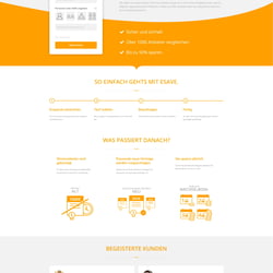 eSave Landingpage Design / Webdesign
