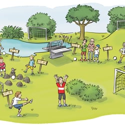 „Toregarten“, Zeitschrift „Sport und Spiel“, Friedrich Verlag