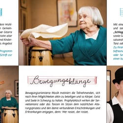Flyer für musikalische Seniorenbetreuung