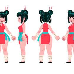 Noodle Girl turnaround