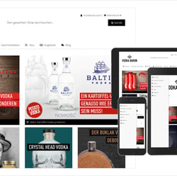 Webdesign für Onlineshop Vodka-Baron.com