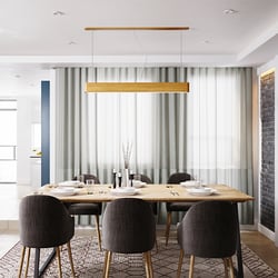 Interior design – a house with blue-green walls