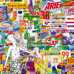Buchprojekt „supermegaultrarein – ein illustrativer Ausflug  in die Welt der Reinlichkeit“ Layout / Illustration