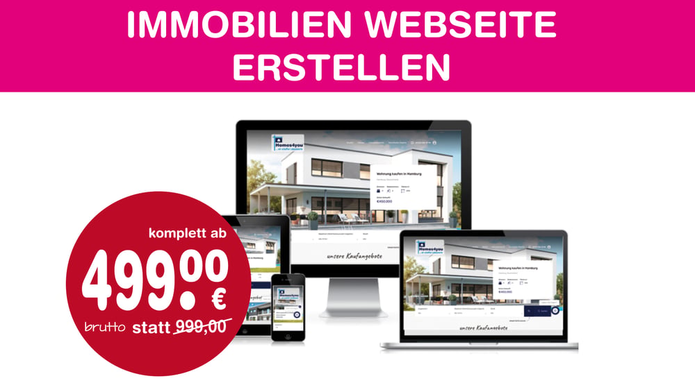 Immobilien-Webseite erstellen | Layout gestalten