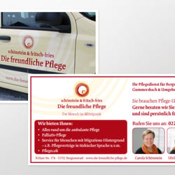 Die freundliche Pflege Geschäftsausstattung
