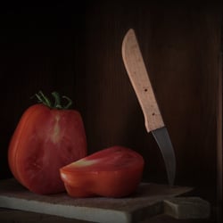 aufgeschnittene Tomate