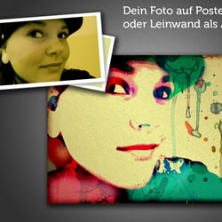 Wasserfarben Portrait vom Foto als Fotogeschenk