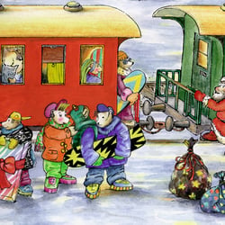 Riesenadventskalender Bärenbahnhof, Detail