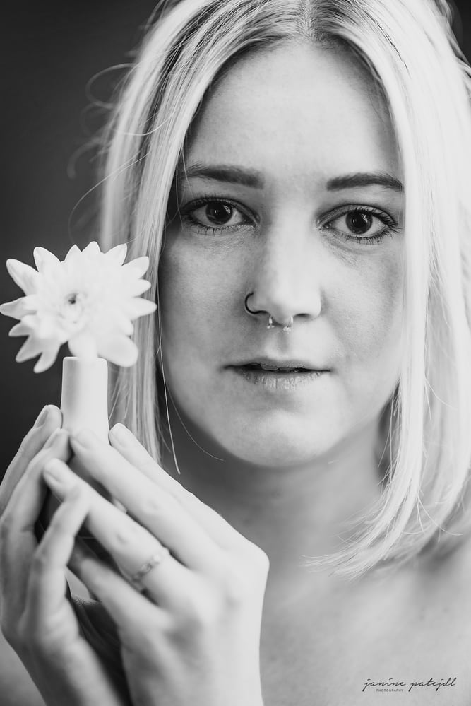 Women with flower