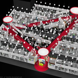 1500m2 Messestand