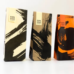 Verpackungs-Design eines Espressos