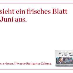Großflächenplakat // Stuttgarter Zeitung