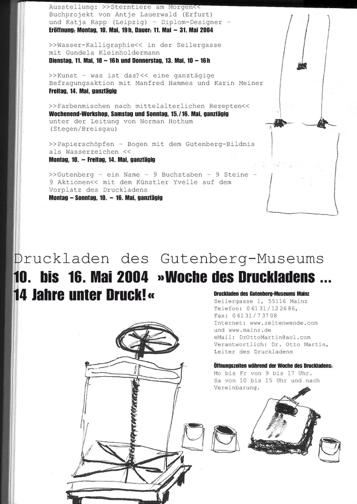 Plakat Woche des Druckladens