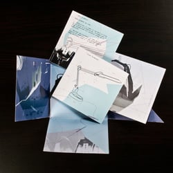 ausgeklappt Flyer