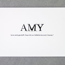 Postkarte Amy