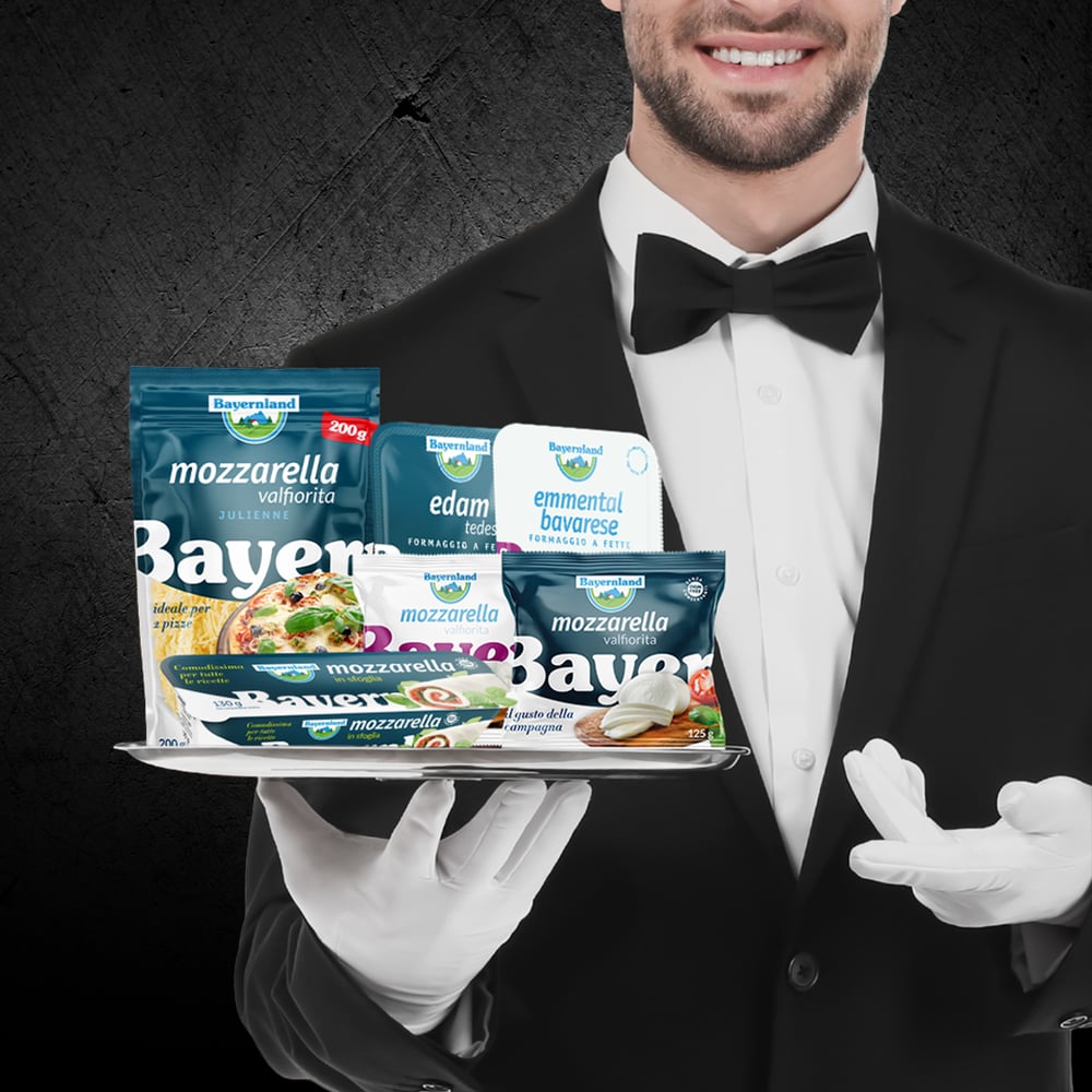 Bayernland Käseprodukte Großhandel – Redesign
