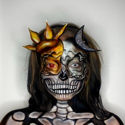 Skull Sun and moon