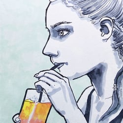 Mädchen, Copics/Marker