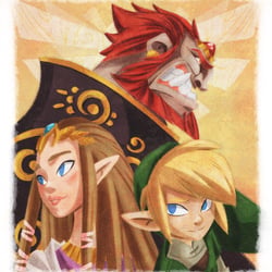 The Legend of Zelda Fanart – Träger des Triforce