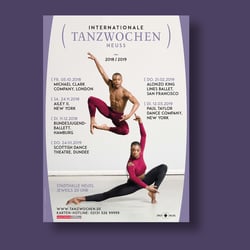 Plakat der Tanzwochen 18/19