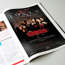 Anzeigengestaltung „Lovex“ (Drakkar)