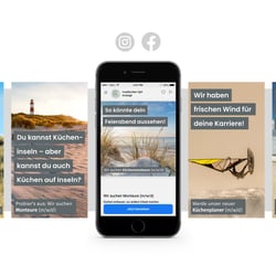Inselküchen Sylt. Recruitingkampagne auf Facebook und Instagram.