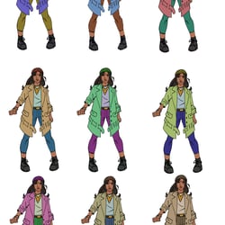 Mantra Comic Book Sunny Character Color Exploration