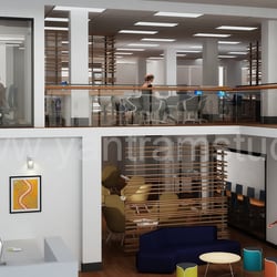 3d Büro Interior Design Rendering