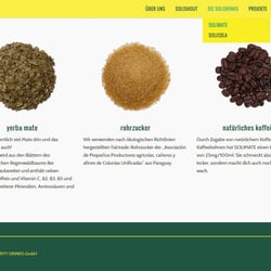 Solidrinks Webseite (WordPress)