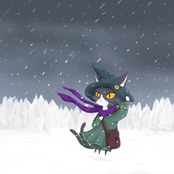 Character Design Wizard Cat