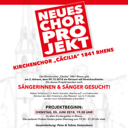 Plakat Kirchenchor Rhens Projektchor