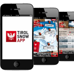 Gestaltung der Tirol Snow App