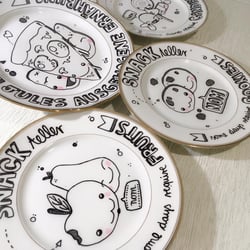 Porzellanteller-Geschenke..
