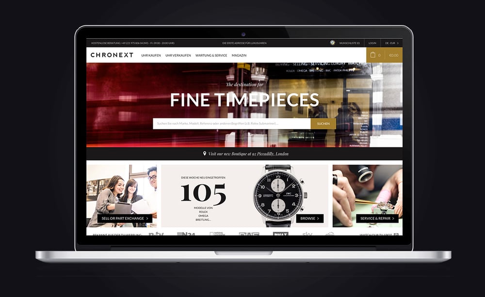 Startseite Screen