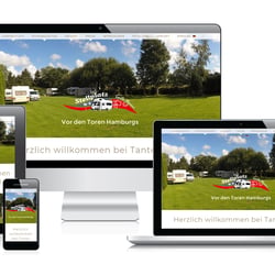Website für Campingplatz und Cafe