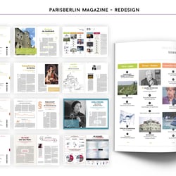 Redesign of ParisBerlin Magazine