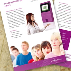 Infoflyer ASRUM Anzeigen- und Aufrufsysteme