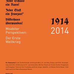 „1914/2014“ (Veranstaltungsplakat, 2014)