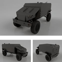 Autonomer Kleintransporter (in kurzer Zeit erstellt)