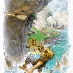 Innenseiten Illustration „Philipps Sturz“
