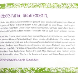 So wird Mein kleines Zuckerbrotbuch benutzt!