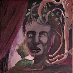 Acryl auf Leinwand, ca. 40 × 40 cm.