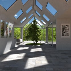 Architekturvisualisierung – Innenhof