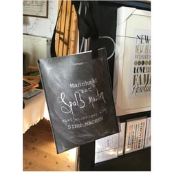 Tasche oder Shopper im Chalkboard Design / Tafelbild-Design