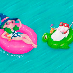 Ghostly pool